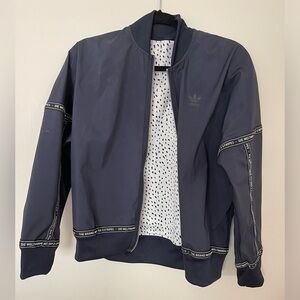 Adidas navy bomber jacket